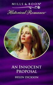 Cover of: An Innocent Proposal by Helen Dickson