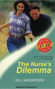 Cover of: The Nurse's Dilemma by Gill Sanderson