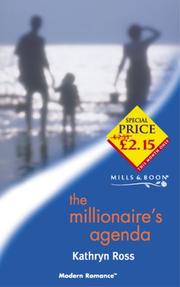 Cover of: The Millionaire's Agenda by Kathryn Ross