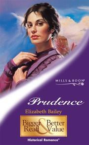 Cover of: Prudence by Elizabeth Bailey