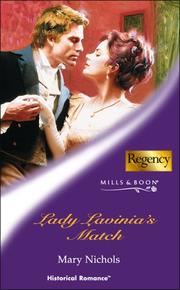 Cover of: Lady Lavinia's Match by Mary Nichols, Mary Nichols