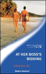 Cover of: At Her Boss's Bidding