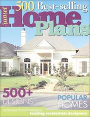 Cover of: 500 Best Selling Home Plans by Sunset Books