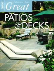 Cover of: Ideas for great patios & decks by Sunset