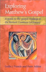Cover of: Exploring Matthew's Gospel: A Guide to the Gospel Readings in the Revised Common Lectionary (Personality Type and Scripture Series)
