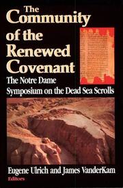 Cover of: The Community of the Renewed Covenant by 