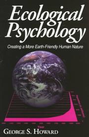 Cover of: Ecological psychology | George S. Howard