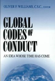 Cover of: Global Codes of Conduct | Oliver F. Williams