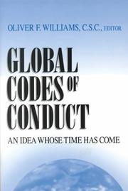 Cover of: Global Codes of Conduct by Oliver F. Williams