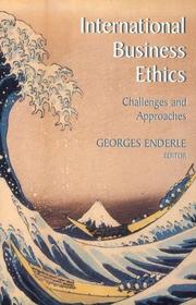 Cover of: International business ethics by edited by Georges Enderle.