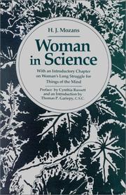 Cover of: Woman in science: with an introductory chapter on woman's long struggle for things of the mind