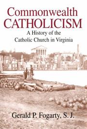 Cover of: Commonwealth Catholicism by Gerald P. Fogarty