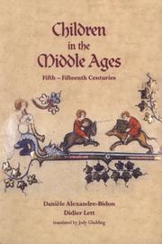 Cover of: Children in the Middle Ages: 5th - 15th Centuries (Laura Shannon Series in French Medieval Studies)