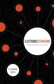 Cover of: Electronic Literature by N. Katherine Hayles