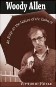 Cover of: Woody Allen: An Essay on the Nature of the Comical