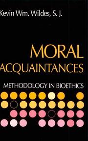 Cover of: Moral Acquaintances by Kevin Wm Wildes
