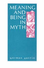 Cover of: Meaning and being in myth