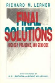 Final solutions by Richard M. Lerner