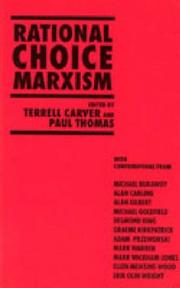 Cover of: Rational choice Marxism