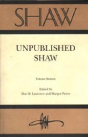 Cover of: Shaw (Annual of Bernard Shaw Studies, Vol 16)