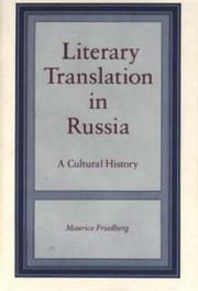 Cover of: Literary translation in Russia