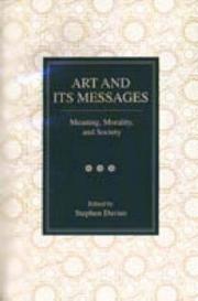 Cover of: Art and its messages by Stephen Davies