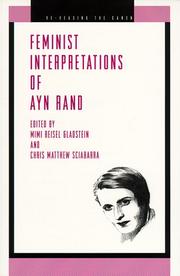Cover of: Feminist interpretations of Ayn Rand by edited by Mimi Reisel Gladstein and Chris Matthew Sciabarra.