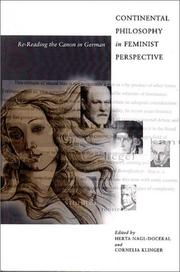 Cover of: Continental Philosophy in Feminist Perspective: Re-Reading the Canon in German