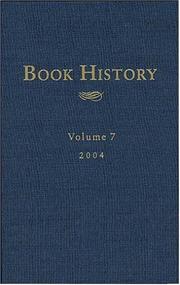 Cover of: Book History