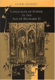 Cover of: Languages of power in the age of Richard II