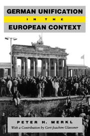 Cover of: German Unification