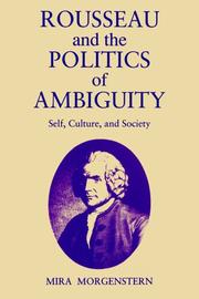 Cover of: Rousseau & Politics Ambiguity