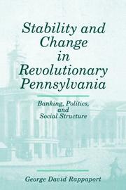 Stability & Change In Revol. Penna by George David Rappaport