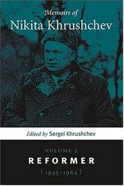 Cover of: Memoirs of Nikita Khrushchev by Nikita Sergeevich Khrushchev, Sergei Khrushchev