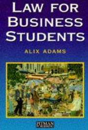 Cover of: Business Law by Alix Adams