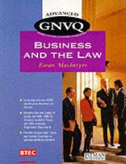 Cover of: Advanced GNVQ Business Law (Advanced GNVQ)