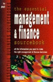 Cover of: The Essential Management and Finance Sourcebook (Essential Business Sourcebooks) by Leo Gough