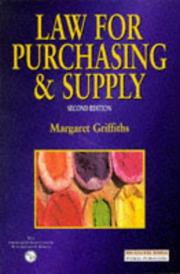Law for Purchasing and Supply by Margaret Griffiths