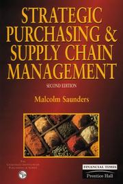 Cover of: Strategic Purchasing and Supply Chain Management by Malcolm Saunders