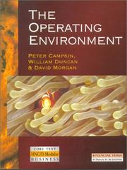 Cover of: Operating Environment