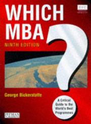 Cover of: Which MBA? 9th Edition: A Critical Guide to the World's Best Programs (Which MBA)