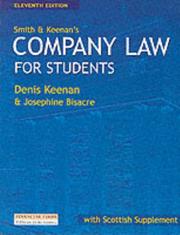 Cover of: Smith and Keenan's Company Law for Students (Smith & Keenan)
