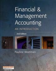 Cover of: Financial and Management Accounting by Pauline Weetman