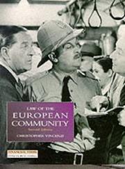 Cover of: Law of the European Community (Foundation Studies in Law)