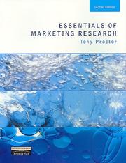 Cover of: Essentials of Marketing Research by Tony Proctor