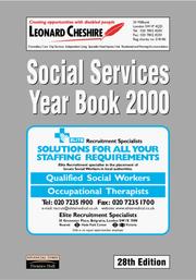 Cover of: The Social Services Year Book 2000