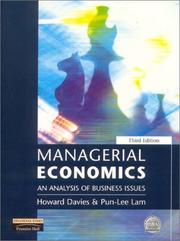 Cover of: Managerial economics by Davies, H.