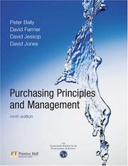 Purchasing Principles and Management by David Jones