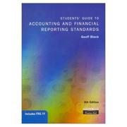 Cover of: Students' guide to accounting and financial reporting standards by Geoff Black