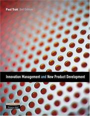 Cover of: Innovation Management and New Product Development (2nd Edition)